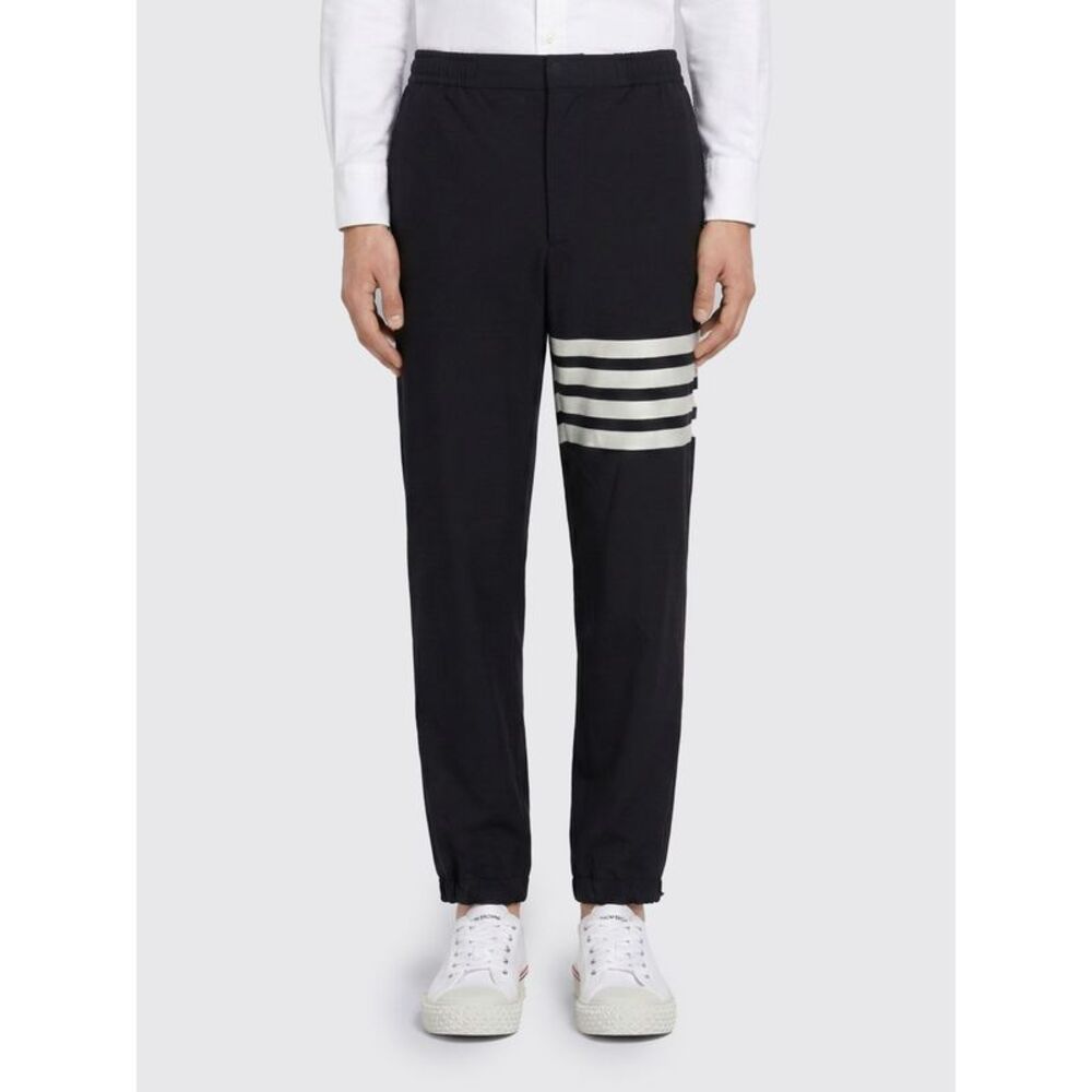 Thom Browne Men Thom Browne Wool Slim Fit Trousers